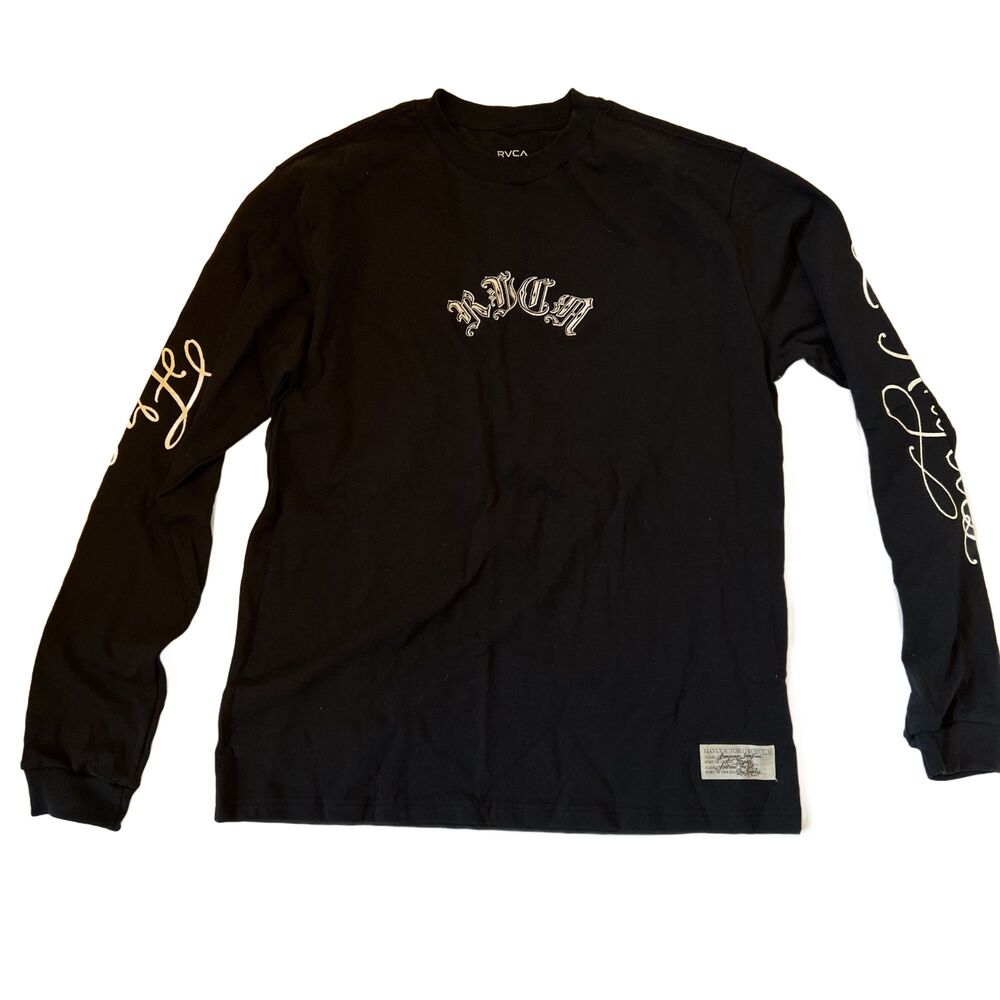 RVCA Day Shift Andrew The Kid Benjamin Jean Jean Long Sleeve T-Shirt Black